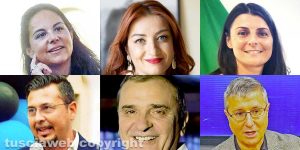 Regionali 2023 - I candidati di Civitavecchia - Emanuela Mari, Marietta Tidei, Emanuela Di Paolo, Enzo D'Antó, Roberto D'Ottavio e Nicola Guzzone