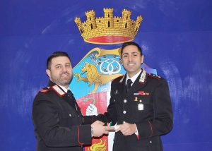 Rieti - Riconoscimento all'appuntato scelto Alberto Leccese