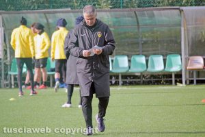 Sport - Calcio - Viterbese - Giovanni Lopez durante l'allenamento di ieri