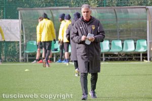 Sport - Calcio - Viterbese - Giovanni Lopez durante l'allenamento di stamani