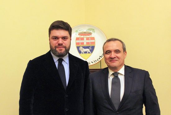 Viterbo - Il presidente della provincia Romoli con il questore Vinci