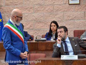 Civitavecchia - Ernesto Tedesco e Matteo Salvini