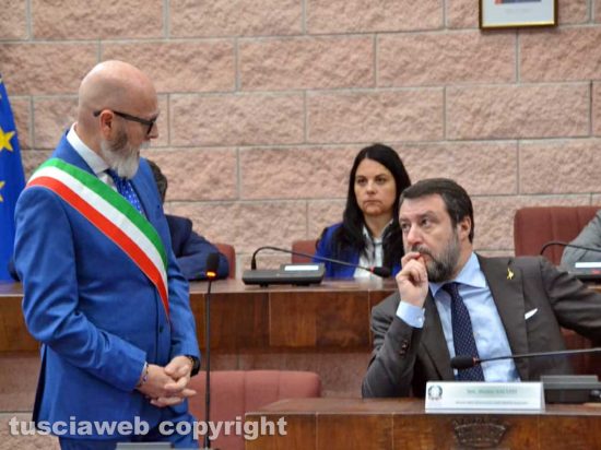 Civitavecchia - Ernesto Tedesco e Matteo Salvini