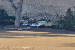 Viterbo - Il parcheggio allo stadio comunale