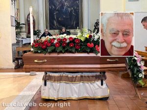 Viterbo - I funerali di Giancarlo Sabatini