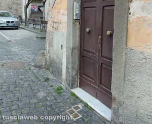 Viterbo - Porta della Verità - La casa dove ha abitato la famiglia Anticoli