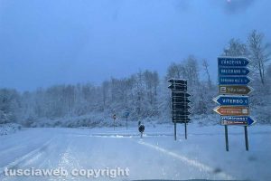Viterbo - Neve sulla Cimina