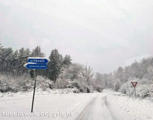 Viterbo - Neve sulla Cimina