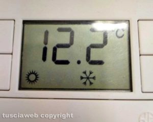 Le temperature all’istituto Orioli in via Bianchini