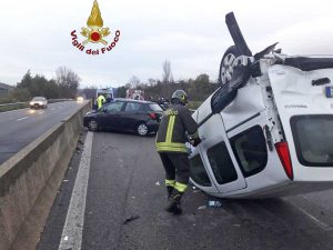Roma - Incidente sulla Cassia