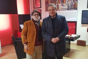 Viterbo - Il questore Fausto Vinci in visita alla biblioteca consorziale