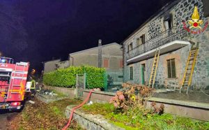 Castel Giorgio - L'intervento dei vigili del fuoco