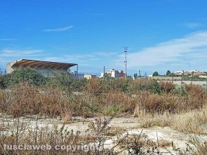Civitavecchia - Il degrado allo stadio Fattori