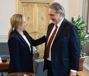 Giorgia Meloni e Francesco Rocca