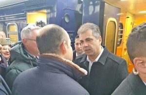 Eli Cohen, ministro degli Esteri israeliano, in visita a Kiev