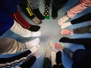 Viterbo - Giornata del calzino spaiato all'Ic Carmine