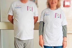 Le maglie donate a Villa Rosa