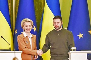 Kiev - Von der leyen e Zelensky