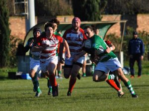 Sport - Un'azione della partita Livorno Rugby vs Rugby Civitavecchia