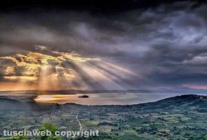 Lago di Bolsena visto da Montefiascone