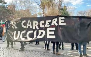 Roma - Manifestazione degli anarchici per Alfredo Cospito