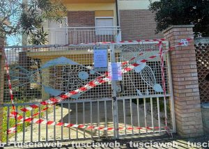 Montalto di Castro - La palazzina dichiarata inagibile in via Tevere