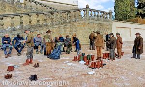 Caprarola - Le riprese del telefilm M il figlio del secolo