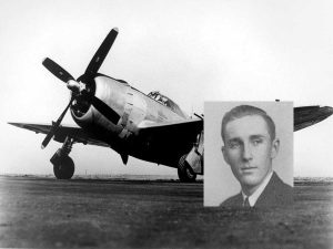 Un P-47 - Nel riquadro il tenente Ward Pringle