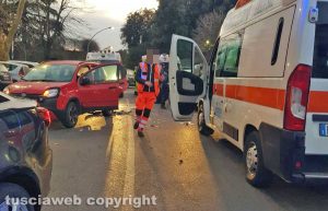 Viterbo - Incidente in via del Pilastro