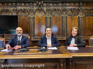 Da sinistra: Salvatore Menditto, Chiara Frontini e Michela Troscia