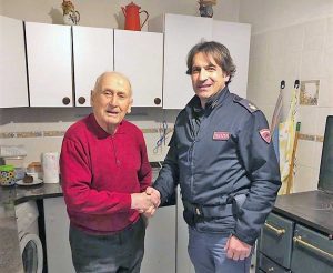 Orvieto - L'anziano salvato dalla polizia