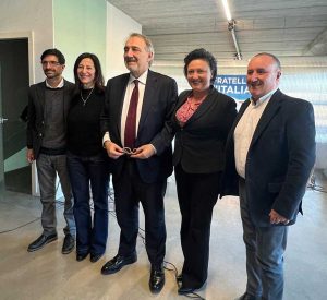 Il candidato Rocca a Civita Castellana