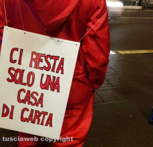 Roma - Palazzo Chigi - Gli esodati dal superbonus protestano