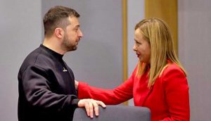 Volodymyr Zelensky e Giorgia Meloni