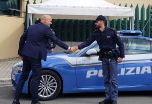 Il sottosegretario al ministro dell’Interno Emanuele Prisco in visita alla questura di Terni