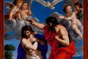 Stendardo con il Battesimo di Cristo
