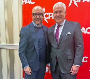 Mauro Rotelli con il chairman Cpac Matt Schlaps