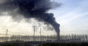 L'incendio a Novara