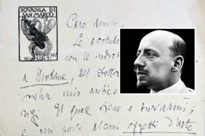 La lettera di Gabriele D'Annunzio trovata a Viterbo