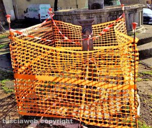 Viterbo - La fontanella messa in sicurezza a San Martino al Cimino