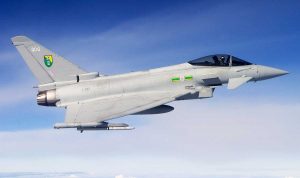 Un aereo militare della Royal Air Force