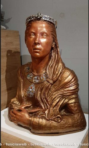 Il busto di Amalasunta realizzato da Francesco Maria Capotosti
