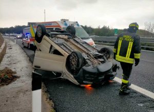 Cerveteri - Incidente sull'autostrada Azzurra A12
