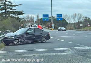 Vetralla - Incidente all’imbocco per la superstrada in direzione Viterbo