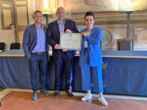 Viterbo - Comune - Attestato di merito a Luca Fersini