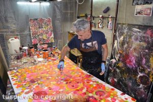 Domenico Poponi al lavoro