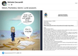Carbognano - Il post sotto accusa
