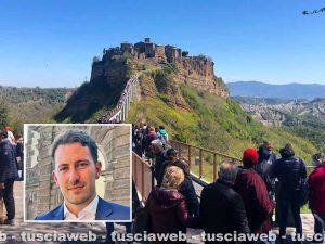 Civita di Bagnoregio - Turisti a Pasquetta