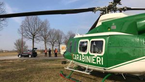Un elicottero dei carabinieri
