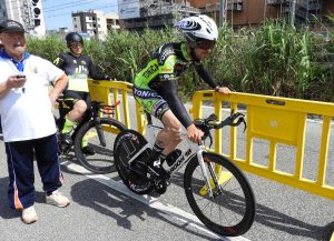 Mtb Santa Marinella - Magnante in attesa della partenza a Fiumicino